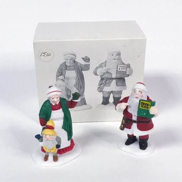 Dept 56 "Santa and Mrs. Claus" Heritage Village Collection - Picture 1 of 5